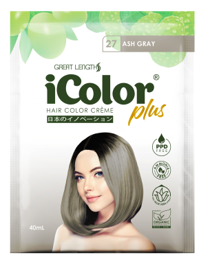 ICOLOR Plus Shampoo Hair Color Creme Ash Gray 40ml