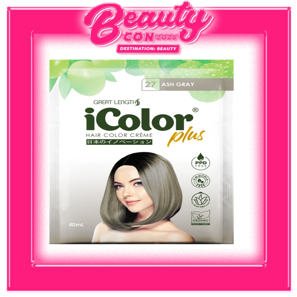 Plus Shampoo Hair Color Creme Ash Gray 40ml