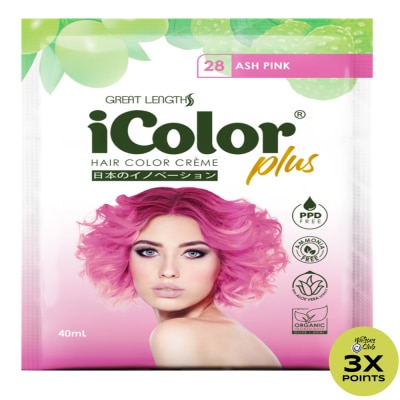 ICOLOR Plus Shampoo Hair Color Creme Ash Pink 40ml