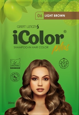 ICOLOR Hair Dye Shampoo - Light Brown 30ml