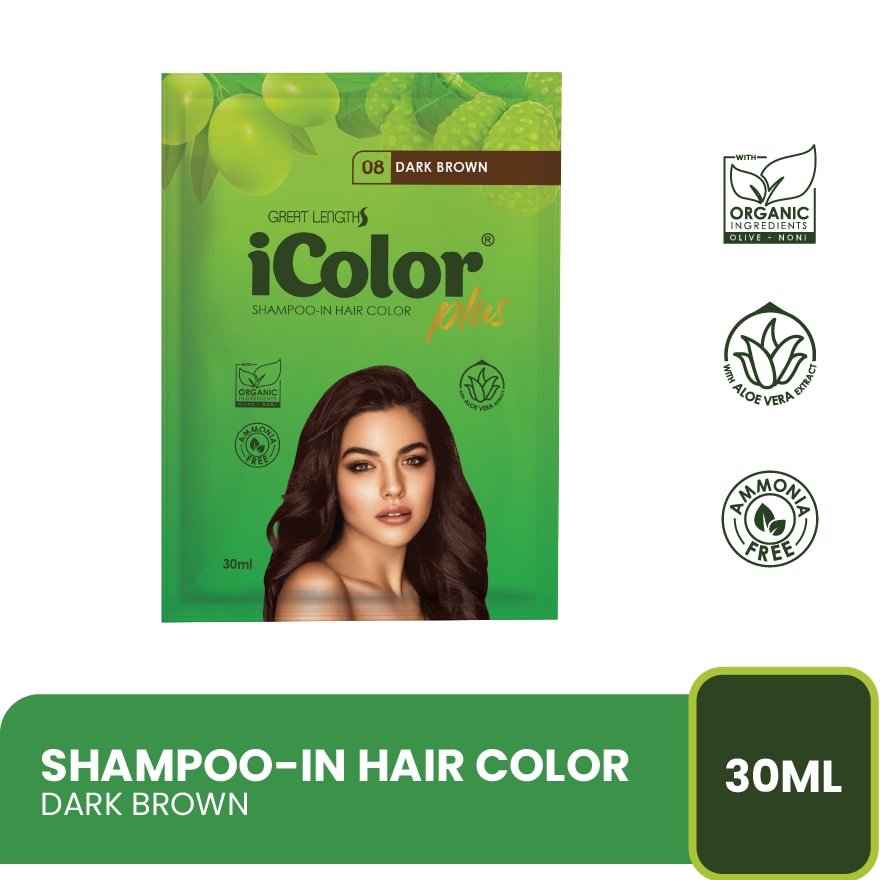 Hair Dye Shampoo - Dark Brown 30ml
