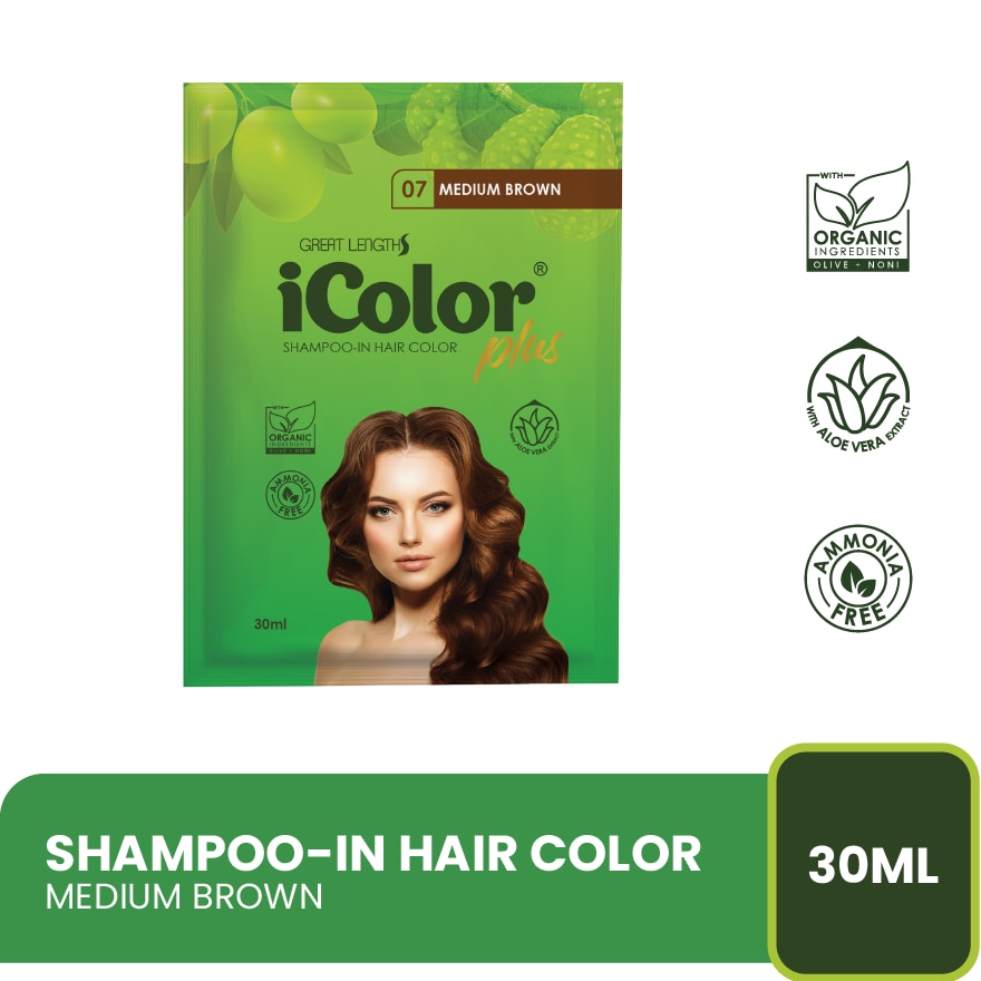 Shampoo-in Hair Color 30ml - Medium Brown