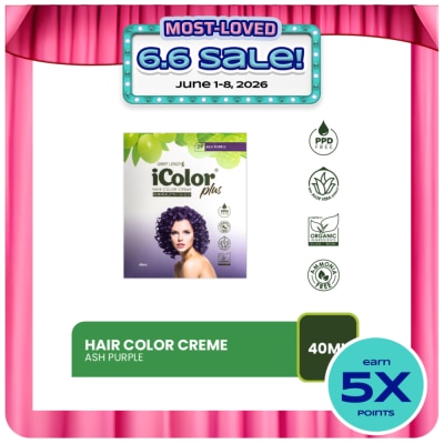 ICOLOR - Plus Shampoo Hair Color Creme Ash Purple 40ml