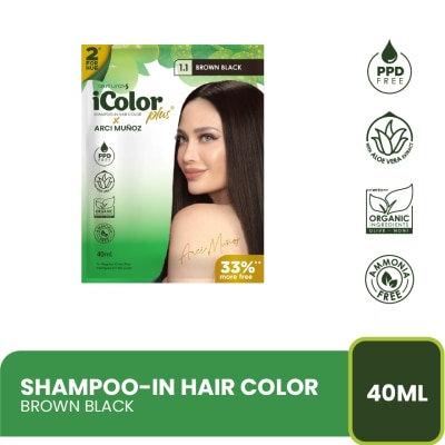 ICOLOR ICOLOR Shampoo-in Hair Color x Arci Munoz Brown Black 40ml