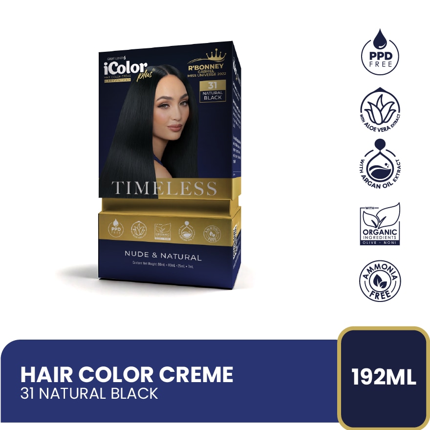 ICOLOR Plus Timeless Natural Black 192ml