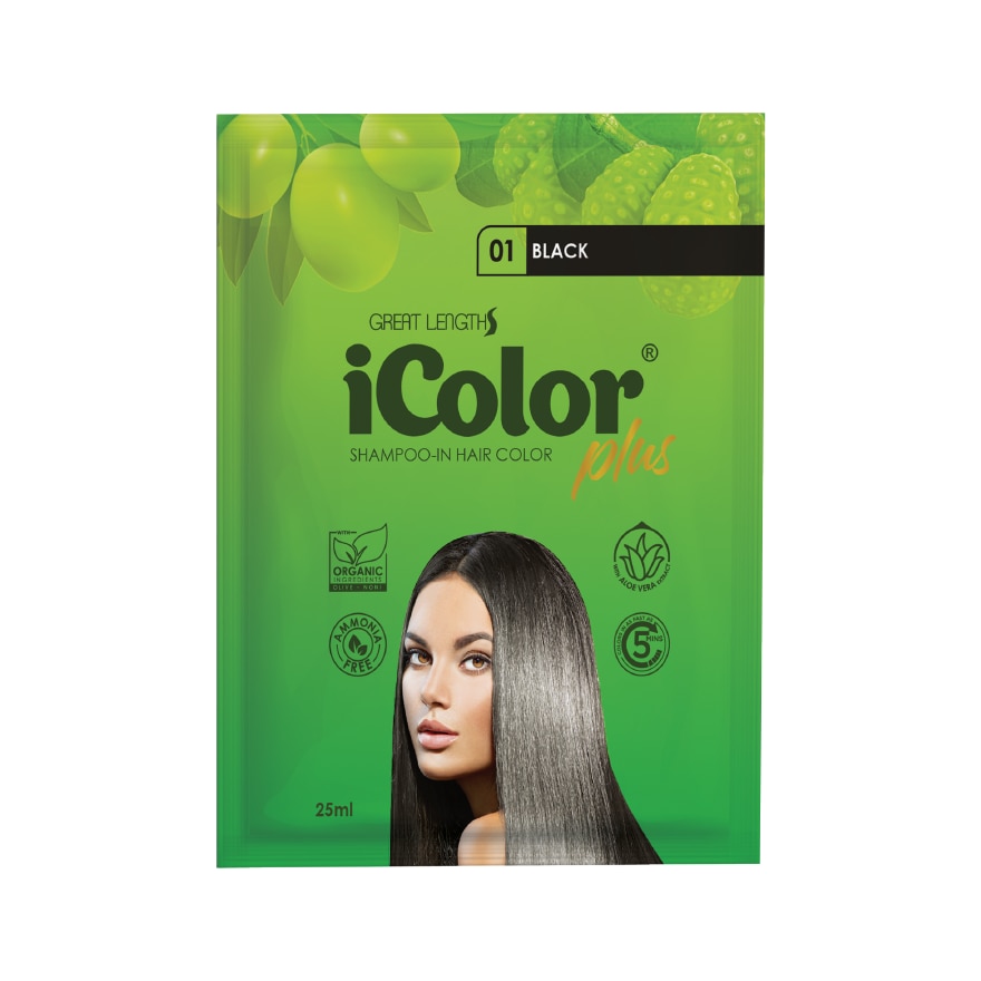 Organic Hair Dye Shampoo 25ml Black