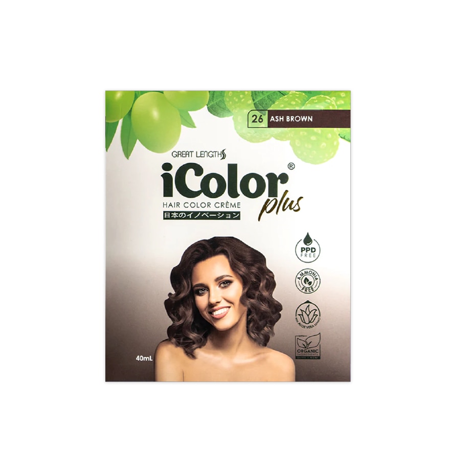 Plus Shampoo Hair Color Creme Ash Brown 40ml