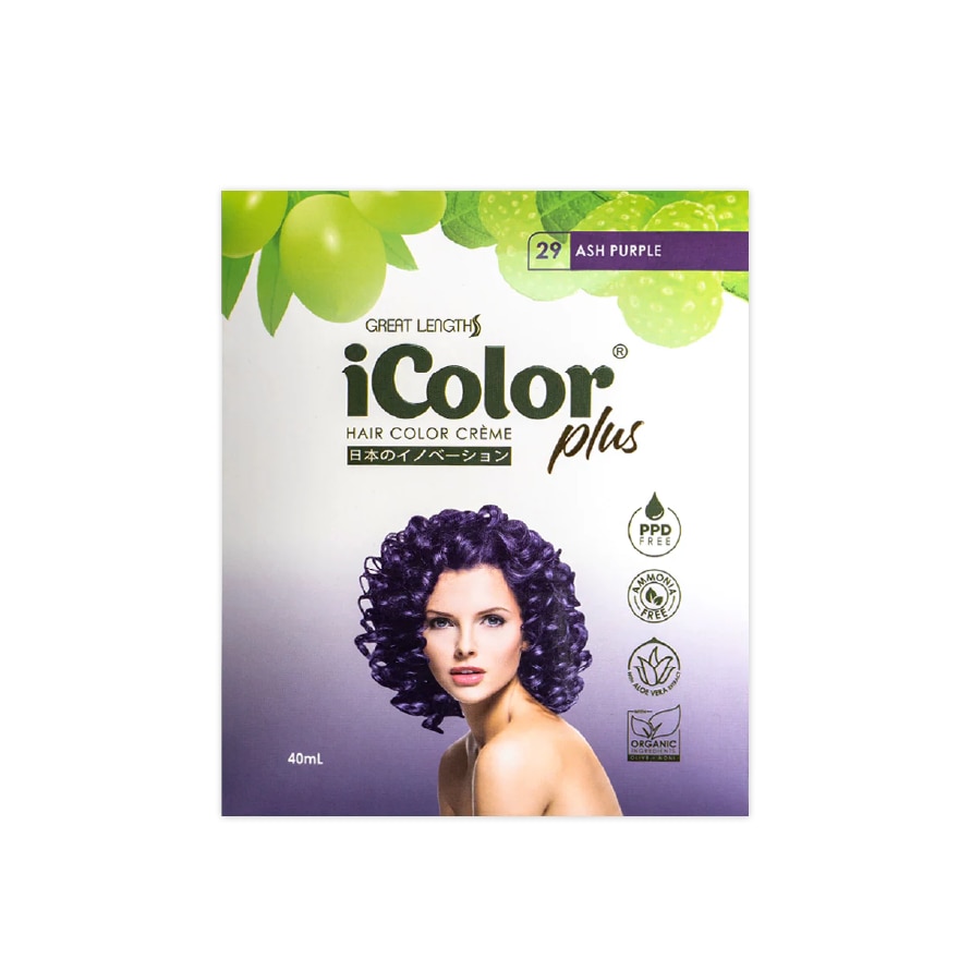 Plus Shampoo Hair Color Creme Ash Purple 40ml