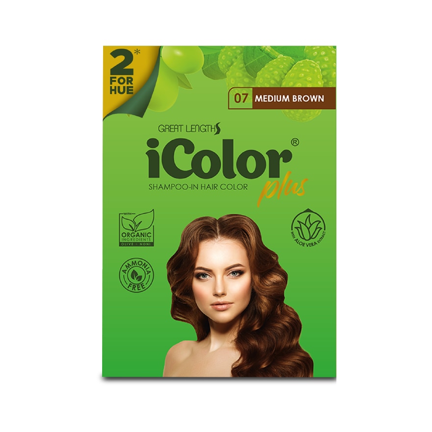 ICOLOR Plus Shampoo Dye 2 For Hue Medium Brown 30ml
