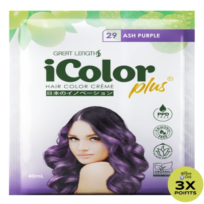 ICOLOR Plus Shampoo Hair Color Creme Ash Purple 40ml