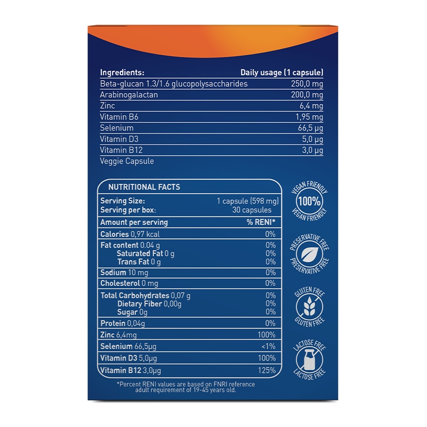 Immunity Glucan 30 Capsules