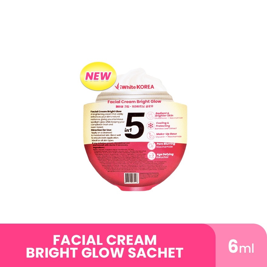 IWHITE KOREA Facial Cream Bright Glow 6ml