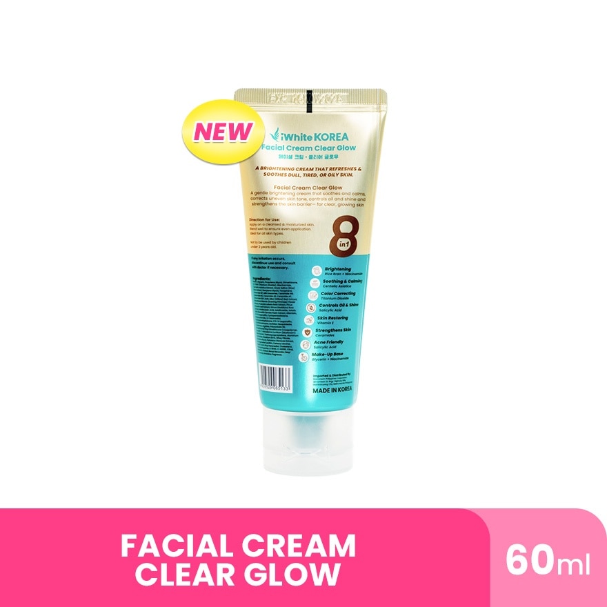 IWHITE KOREA Facial Cream Clear Glow 60ml