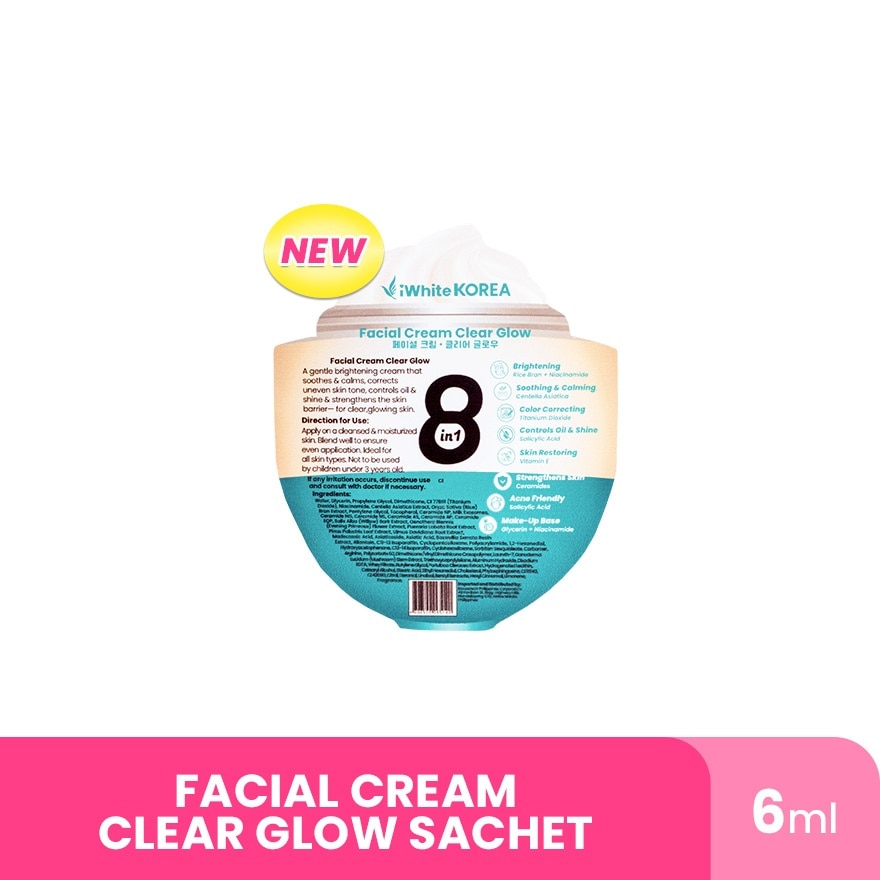 IWHITE KOREA Facial Cream Clear Glow 6ml