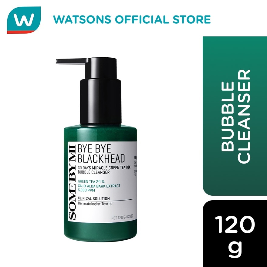 SOME BY MI Bye Bye Blackhead 30 Days Miracle GreenTea Bubble Cleanser 120g
