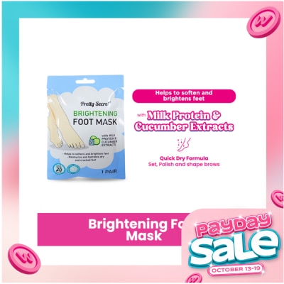 PRETTY SECRET Brightening Foot Mask 1 pair image