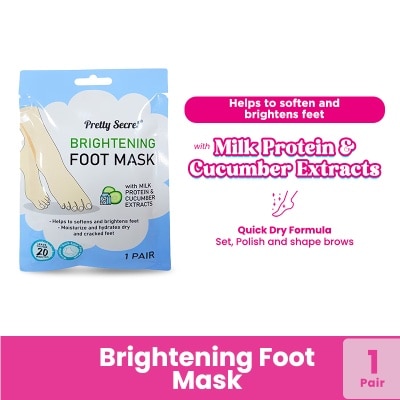 PRETTY SECRET Brightening Foot Mask 1 pair