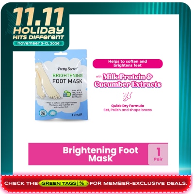 PRETTY SECRET Brightening Foot Mask 1 pair image