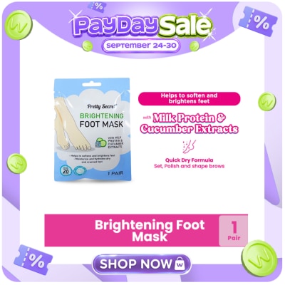 PRETTY SECRET Brightening Foot Mask 1 pair image