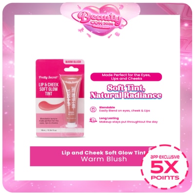 PRETTY SECRET - Lip & Cheek Soft Glow Warm Blush Tint