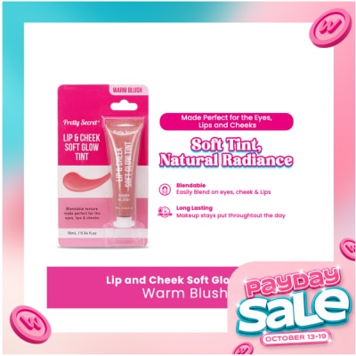 PRETTY SECRET Lip & Cheek Soft Glow Warm Blush Tint image
