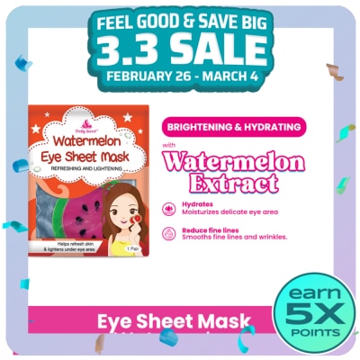 PRETTY SECRET Watermelon Eye Sheet Mask 1 Pair