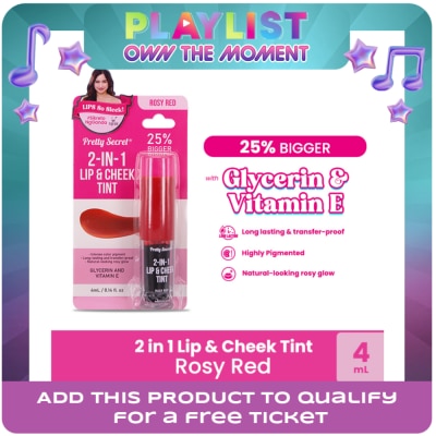 PRETTY SECRET - Rosy Red Lip & Cheek Tint 2.7ml