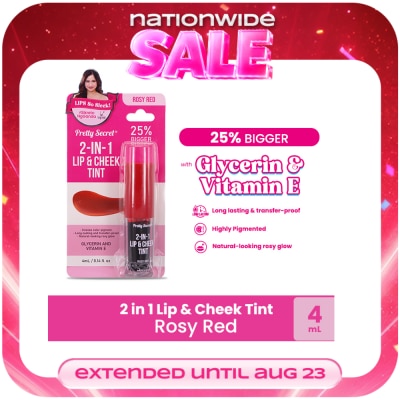 PRETTY SECRET - Rosy Red Lip & Cheek Tint 2.7ml image