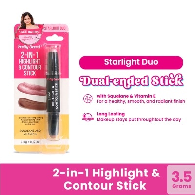 PRETTY SECRET Starlight Duo Contour & Highlighter Stick 3.5g