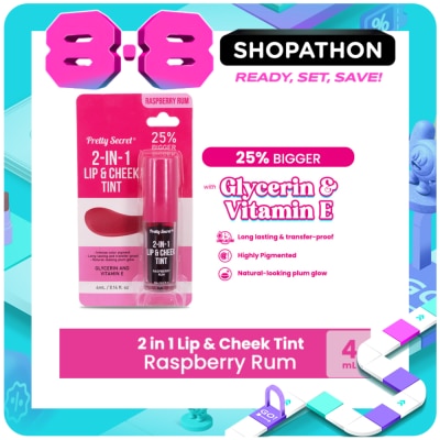 PRETTY SECRET - 2-in-1 Lip & Cheek Tint - Raspberry Rum 4ml image