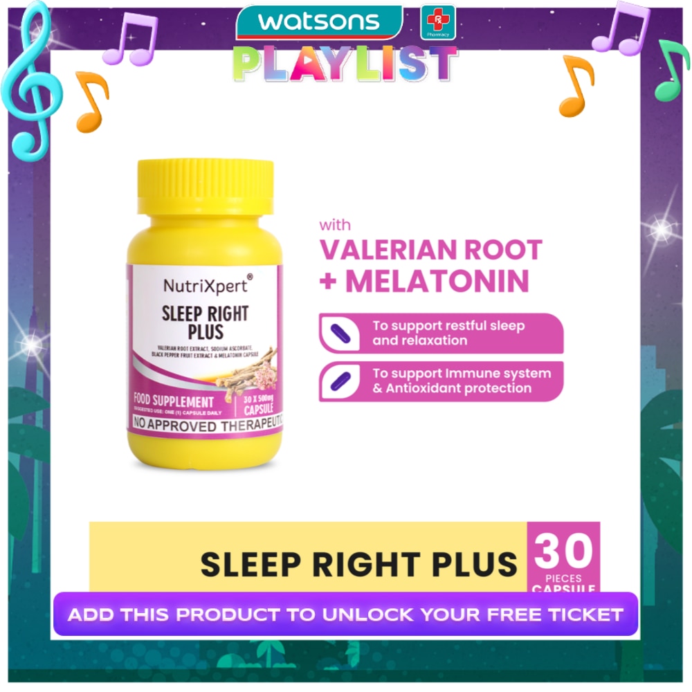 NUTRIXPERT Sleep Right Plus 30s 500mg