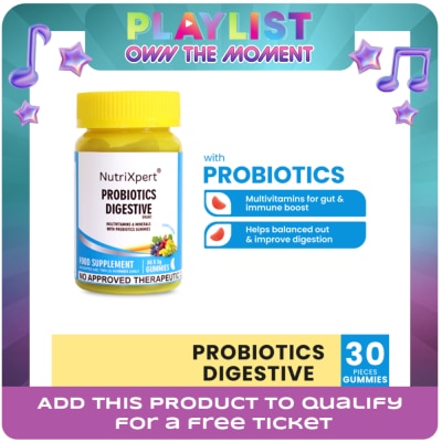 NUTRIXPERT - NUTRIXPERT Probiotics Digestive Gummies Multivitamins & Minerals Grapes 30s