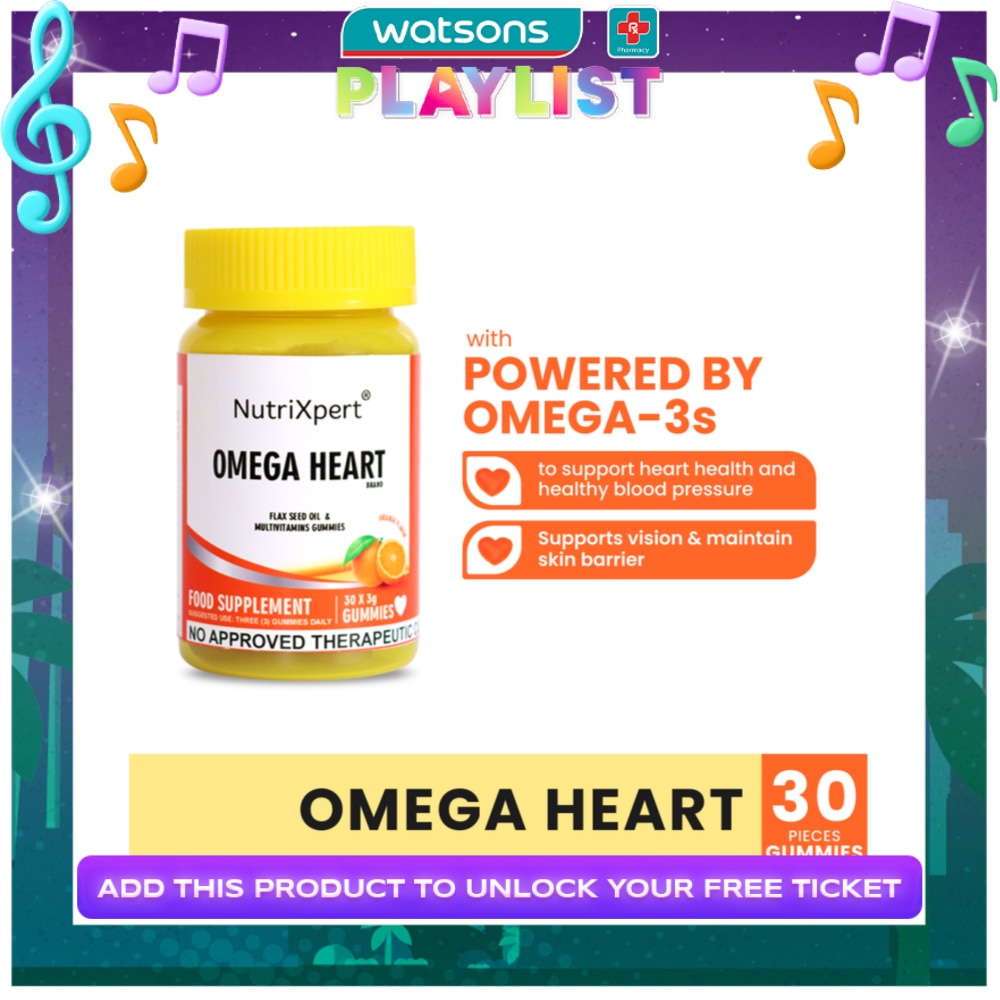 NUTRIXPERT Omega 3-6-9 Heart Gummies 30s 3g