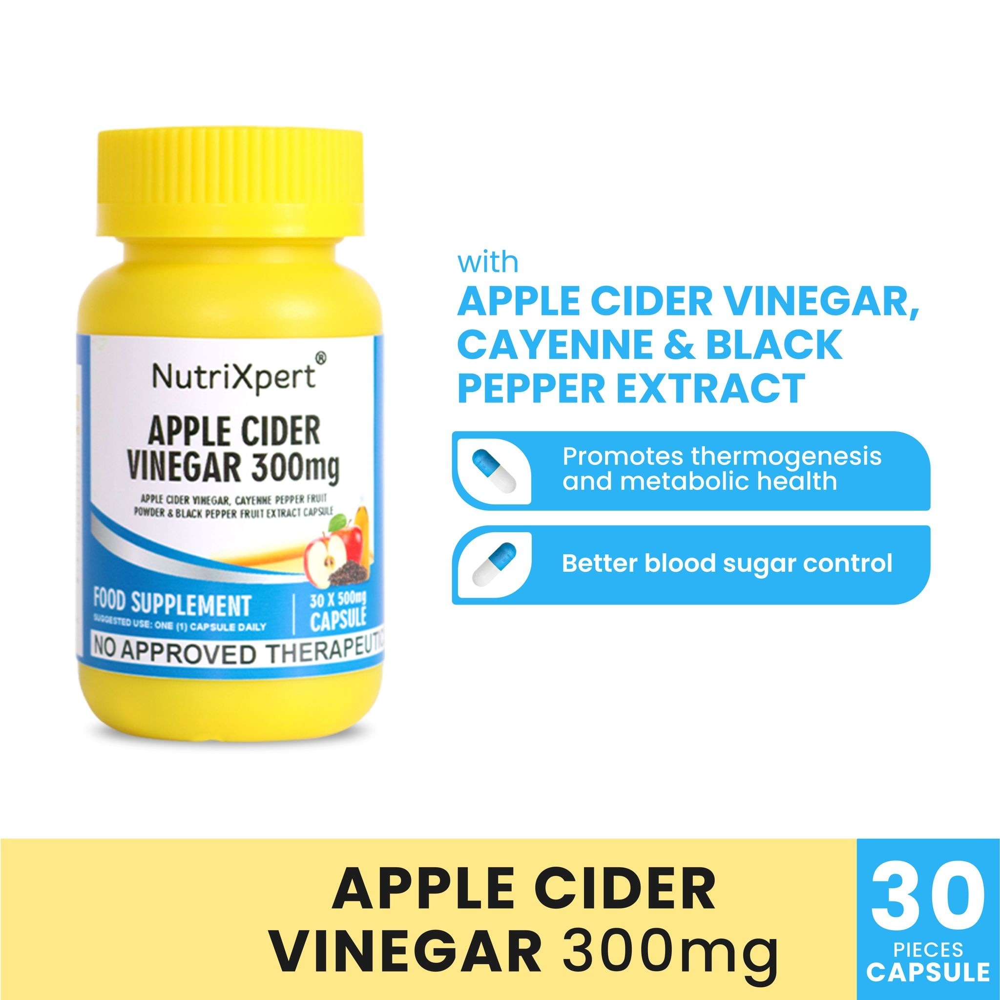 NutriXpert Apple Cider Vinegar 500mg