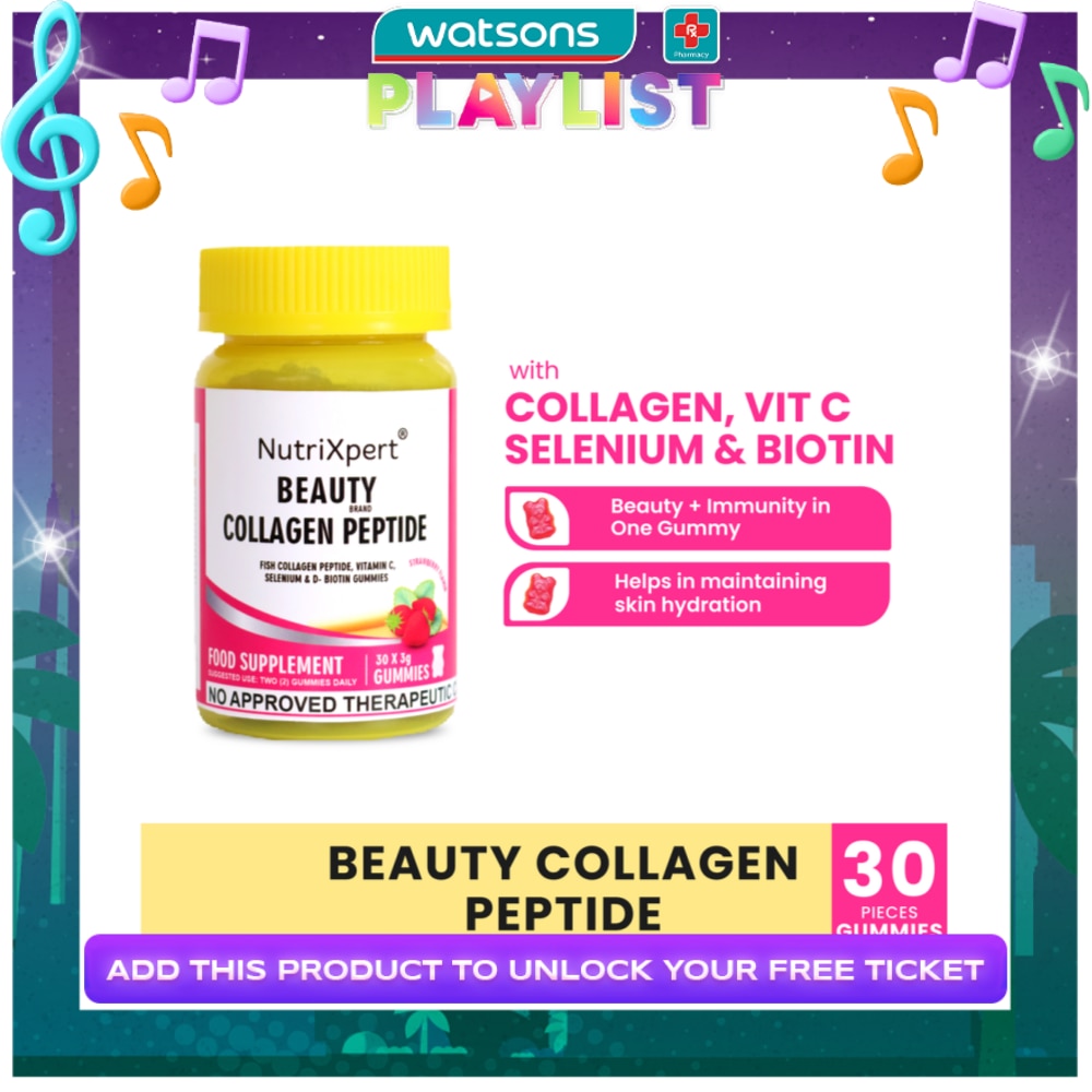 Nutrixpert Beauty Brand Collagen Peptide Gummies 30's