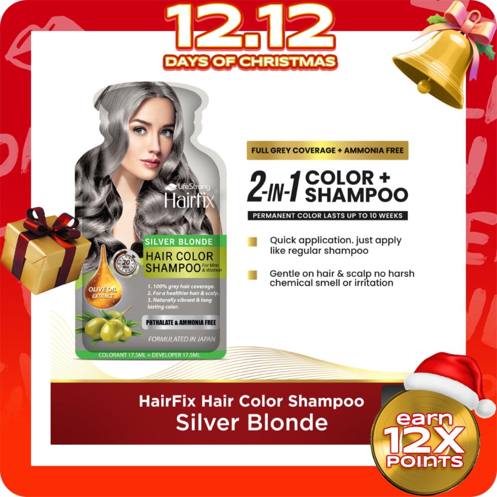 Hairfix Hair Color Shampoo 35ml Silver Blonde