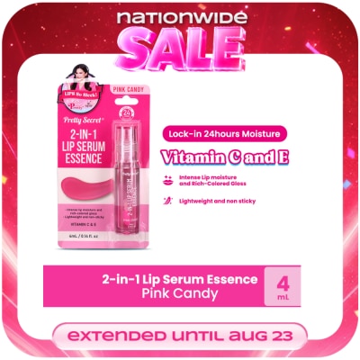 PRETTY SECRET - PRETTY SECRET 2-in-1 Lip Serum Essence Pink Candy 4ml image