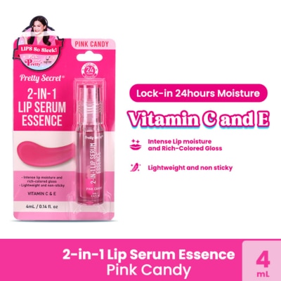 PRETTY SECRET - PRETTY SECRET 2-in-1 Lip Serum Essence Pink Candy 4ml