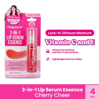 PRETTY SECRET - PRETTY SECRET 2-in-1 Lip Serum Essence Cherry Cheer 4ml