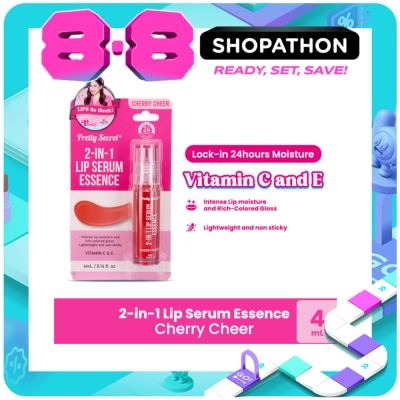 PRETTY SECRET - PRETTY SECRET 2-in-1 Lip Serum Essence Cherry Cheer 4ml image