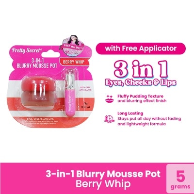 PRETTY SECRET PRETTY SECRET 3in1 Blurry Mousse Pot Berry Whip 5g
