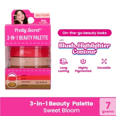 PRETTY SECRET PRETTY SECRET 3-in-1 Beauty Palette Sweet Bloom 7g