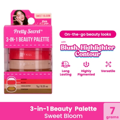 PRETTY SECRET - PRETTY SECRET 3-in-1 Beauty Palette Sweet Bloom 7g