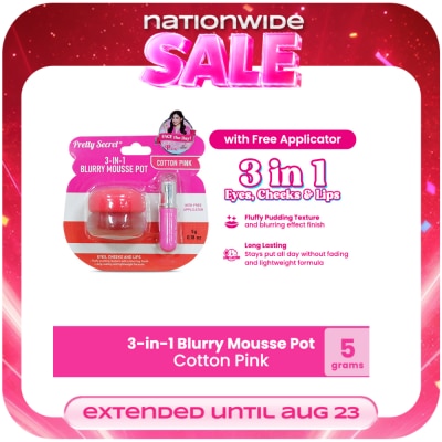 PRETTY SECRET - PRETTY SECRET 3in1 Blurry Mousse Pot Cotton Pink 5g image