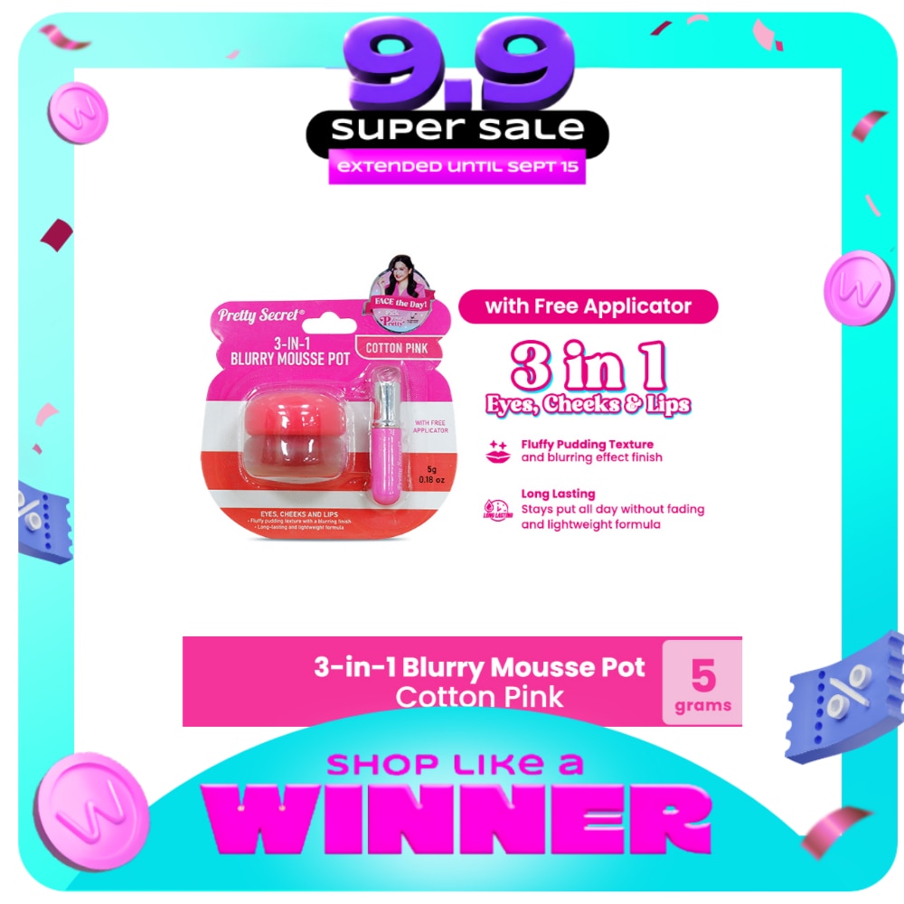 PRETTY SECRET 3in1 Blurry Mousse Pot Cotton Pink 5g image