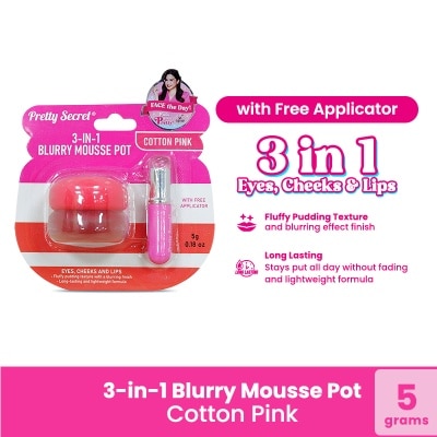 PRETTY SECRET - PRETTY SECRET 3in1 Blurry Mousse Pot Cotton Pink 5g