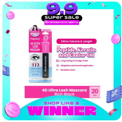 PRETTY SECRET - PRETTY SECRET 4D Ultra Lash Mascara Rich Black 20ml image