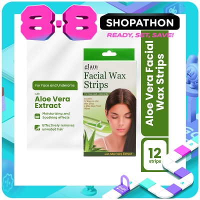GLAMWORKS - Facial Wax Strips 1box image