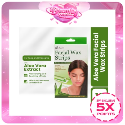 GLAMWORKS - Facial Wax Strips 1box