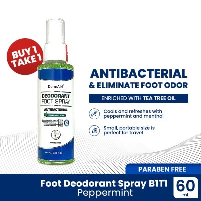 DERMAID Peppermint Foot Deodorant Spray 60 mL